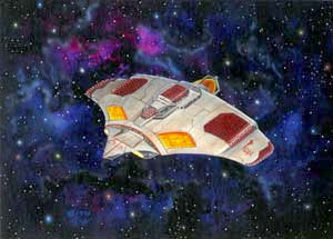 Randy Asplund CCG Art Galactic Empires Destroyer