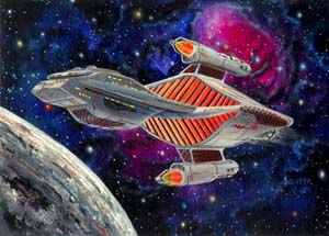 Randy Asplund CCG Art Galactic Empires Escort