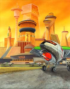 Randy Asplund CCG Art Galactic Empires Plasma Occupied Territories (P.O.T.) Sector Headquarters