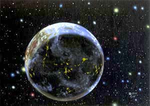 Randy Asplund CCG Art Galactic Empires Bosheegh Minor Planet