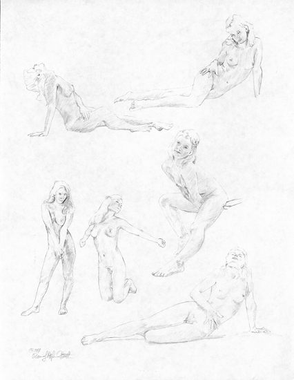 Randy Asplund Six Girl Sketches