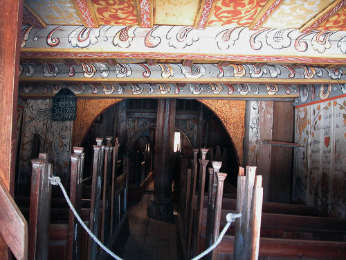Nore Stave Church inside
