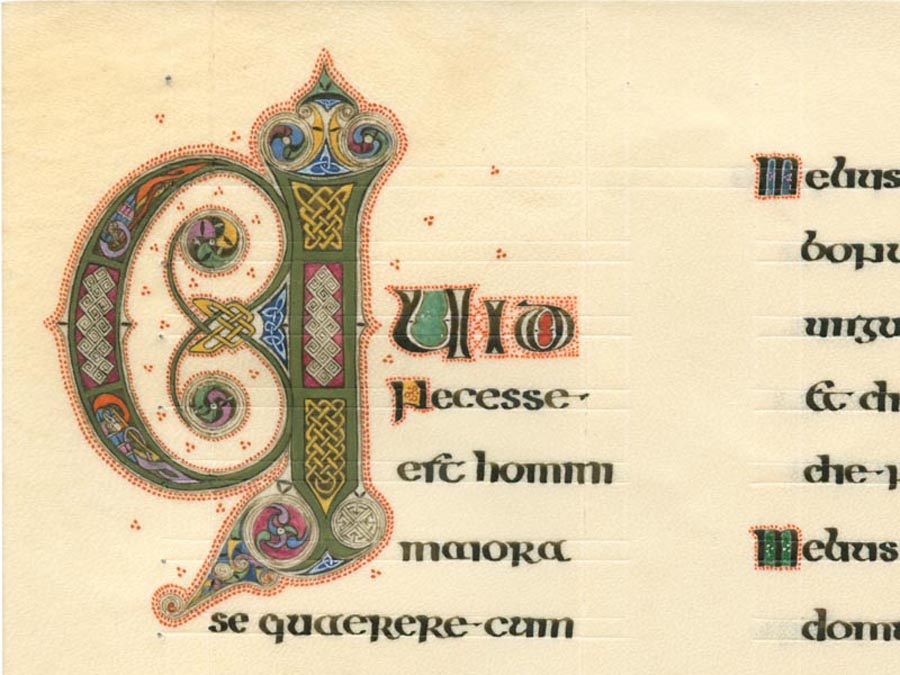 Randy Asplund Ecclesiastes Illuminated Letter Q