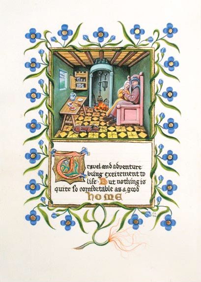 Randy Asplund Home Illuminated manuscript page