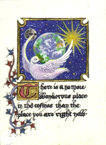 Wondrous Place Illuminated Manuscript Miniature by Randy Asplund