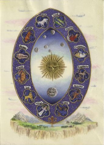 15th c. style illuminated Schiff Book art 2